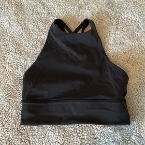 Lululemon high neck sports bra size 4 black